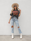 Nashville Cropped Graphic Tee - Stitch And Feather