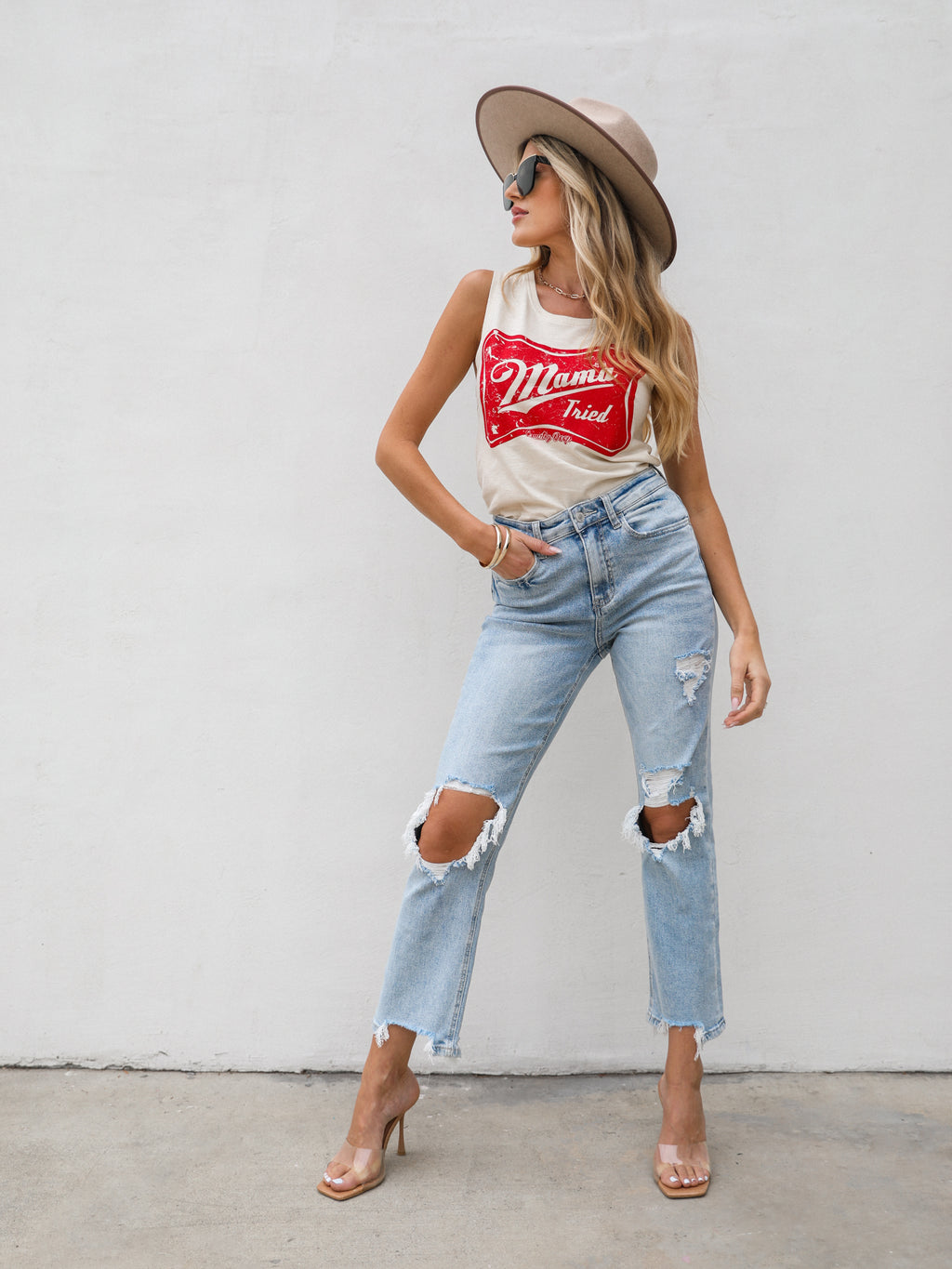 Mama Tried Graphic Tank - Stitch And Feather