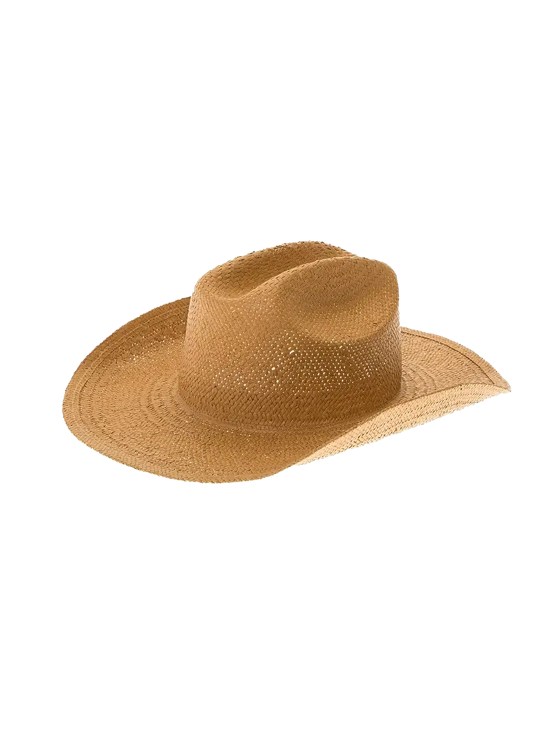 Benson Straw Cowboy Hat - Stitch And Feather