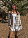 Bryn Plaid Barn Jacket - Stitch And Feather