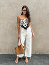 Heart on Fire Floral Scarf Top - Stitch And Feather