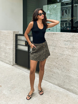 On the Prowl Leopard Skort - Stitch And Feather
