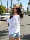 Starstruck Knit Sweater in White - Stitch And Feather