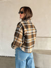 Helsa Plaid Cropped Shacket