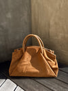 Madilyn Vegan Suede Bag in Brown