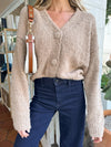 Farrah Knit Sweater in Brown - Stitch And Feather