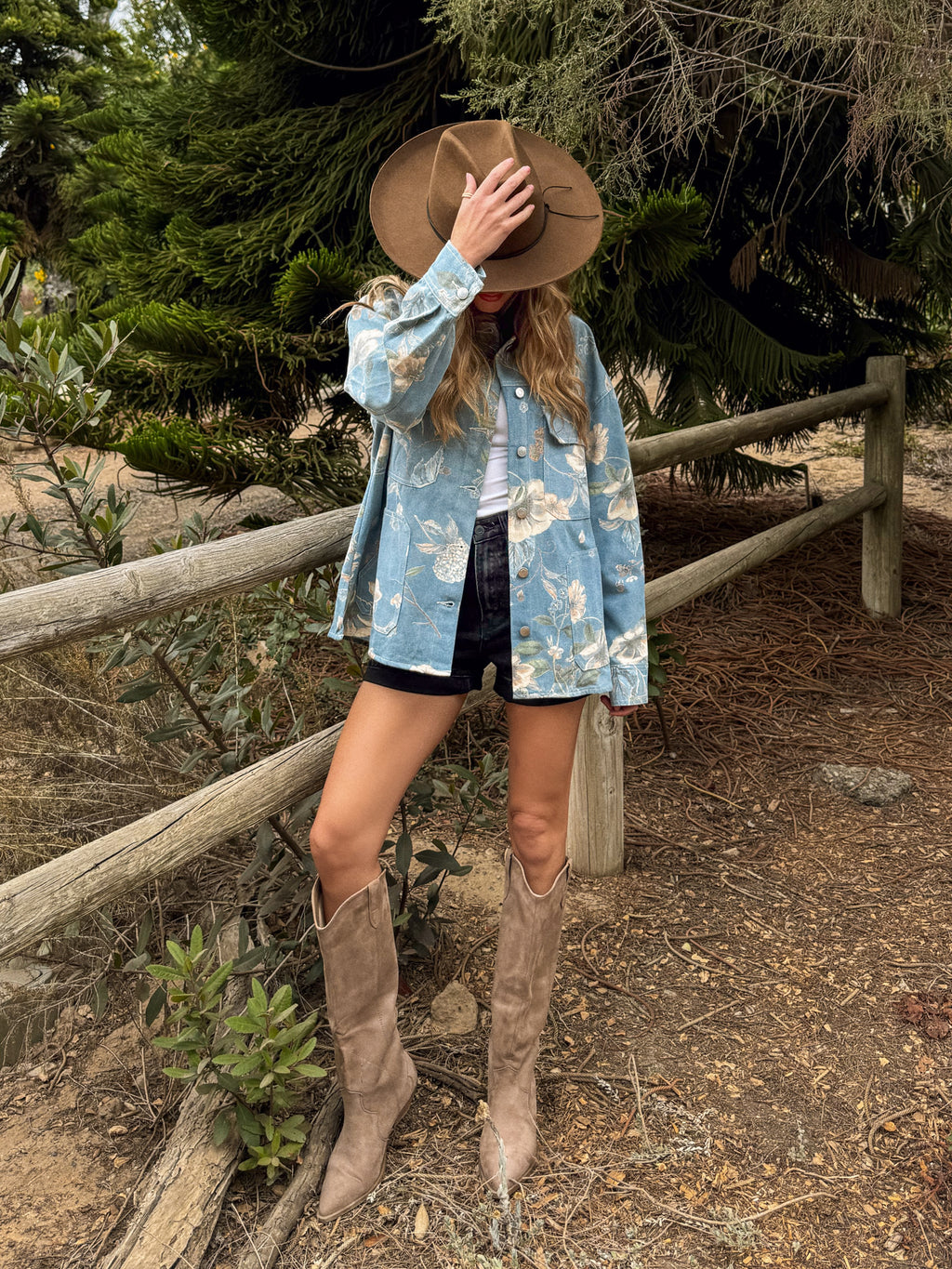 Dakota Floral Barn Jacket - Stitch And Feather