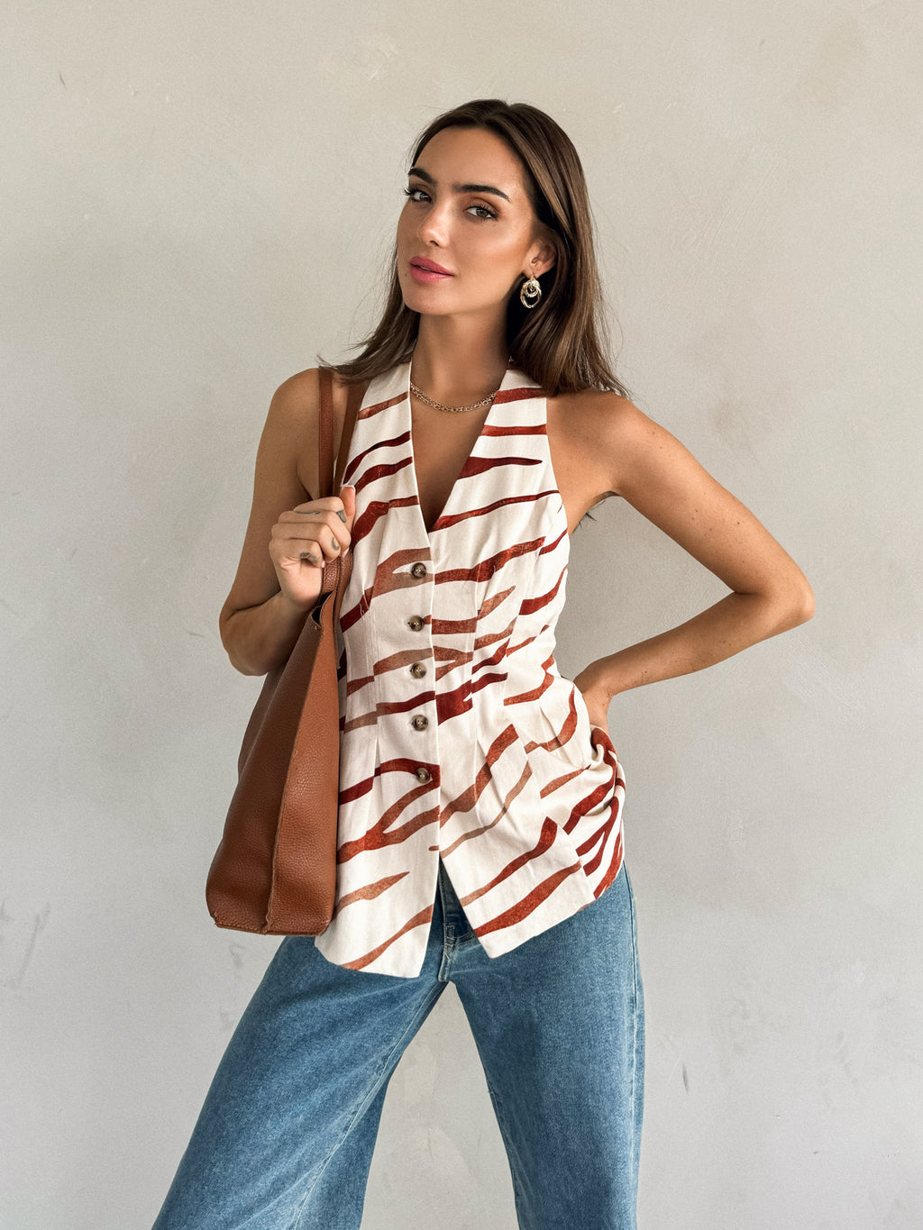 Hana Vest Halter Top