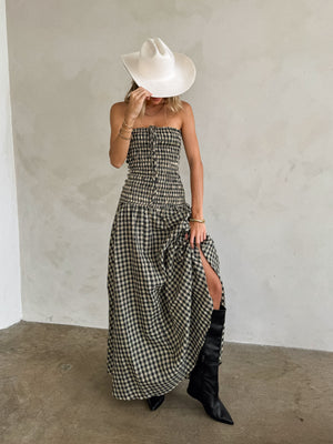Taylor Plaid Maxi Dress