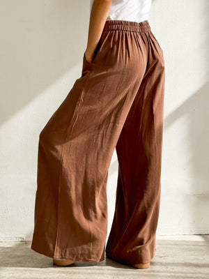 Espresso Front Pleated Pants - Stitch And Feather