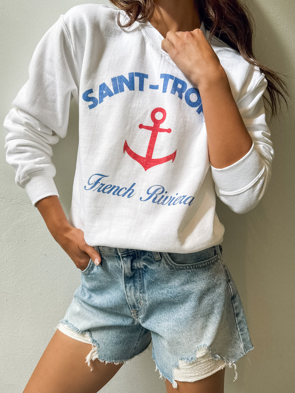 Saint Tropez Graphic Sweatshirt - Stitch And Feather