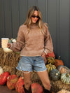 Caramel Crumble Knit Sweater - Stitch And Feather