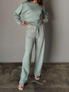 Lena Sweatpants in Sage Green - Stitch And Feather