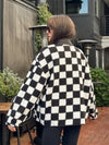 Checked Out Fleece Jacket - Stitch And Feather