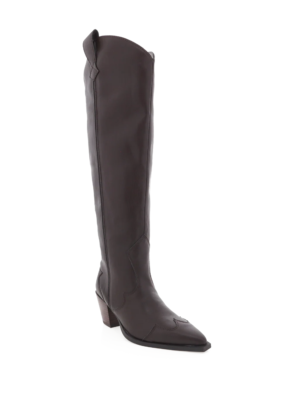 Oceane Vegan Leather Boot in Chocolate - Stitch And Feather