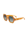 Joni Sunnies in Honey Tort/Green - Stitch And Feather