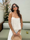 Seraphina Linen Shell Tank - Stitch And Feather
