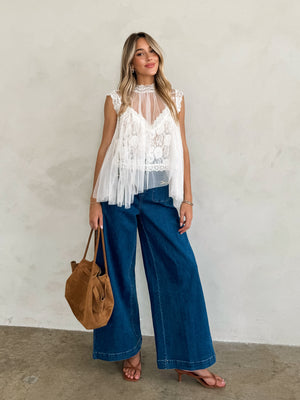 Elle Mesh Lace Top