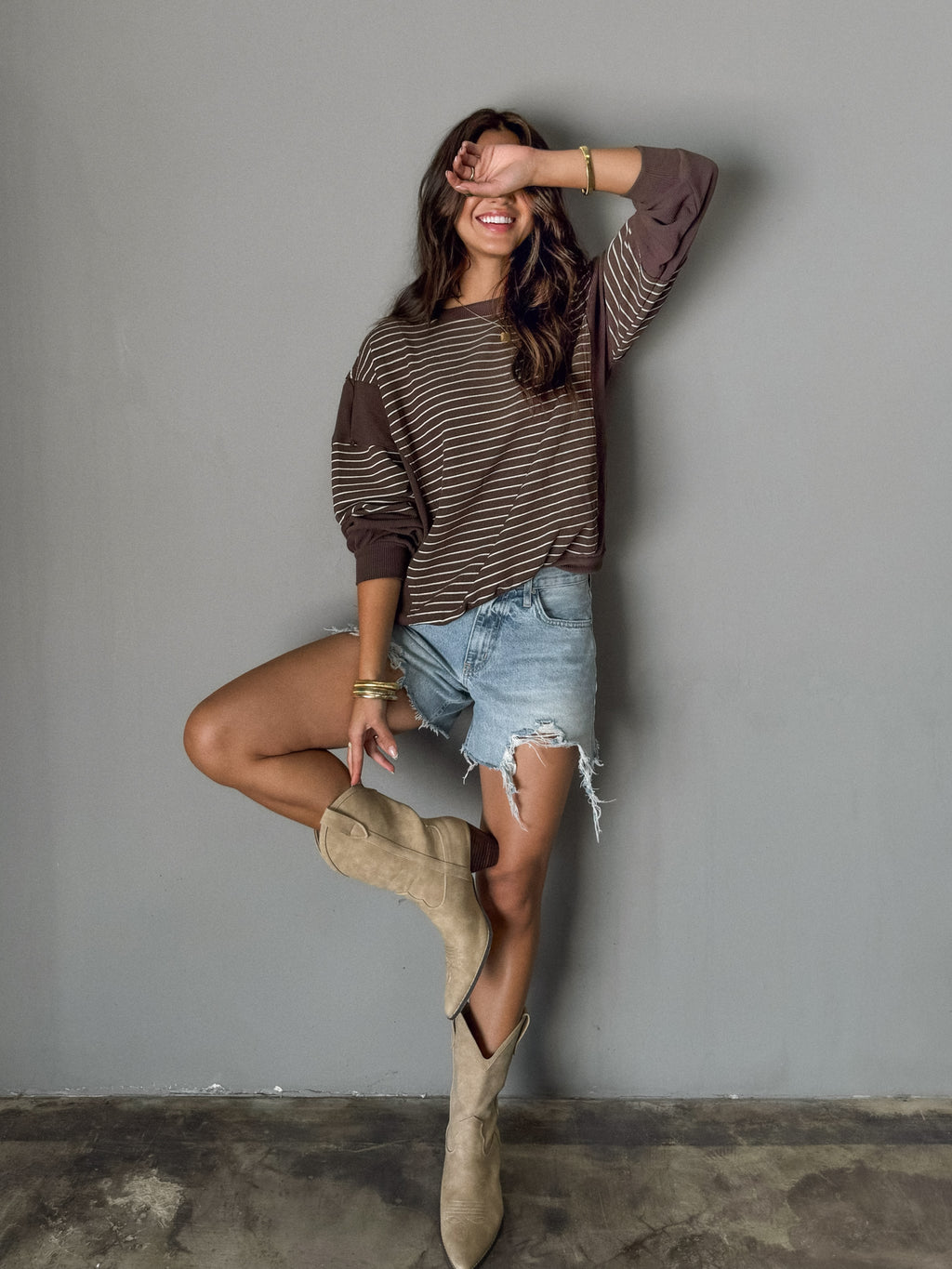 Striped Long Sleeve - Stitch And Feather