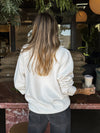 Button collar sweater- SWT5097A, Off white - Stitch And Feather