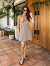 Mera Stripe Mini Dress