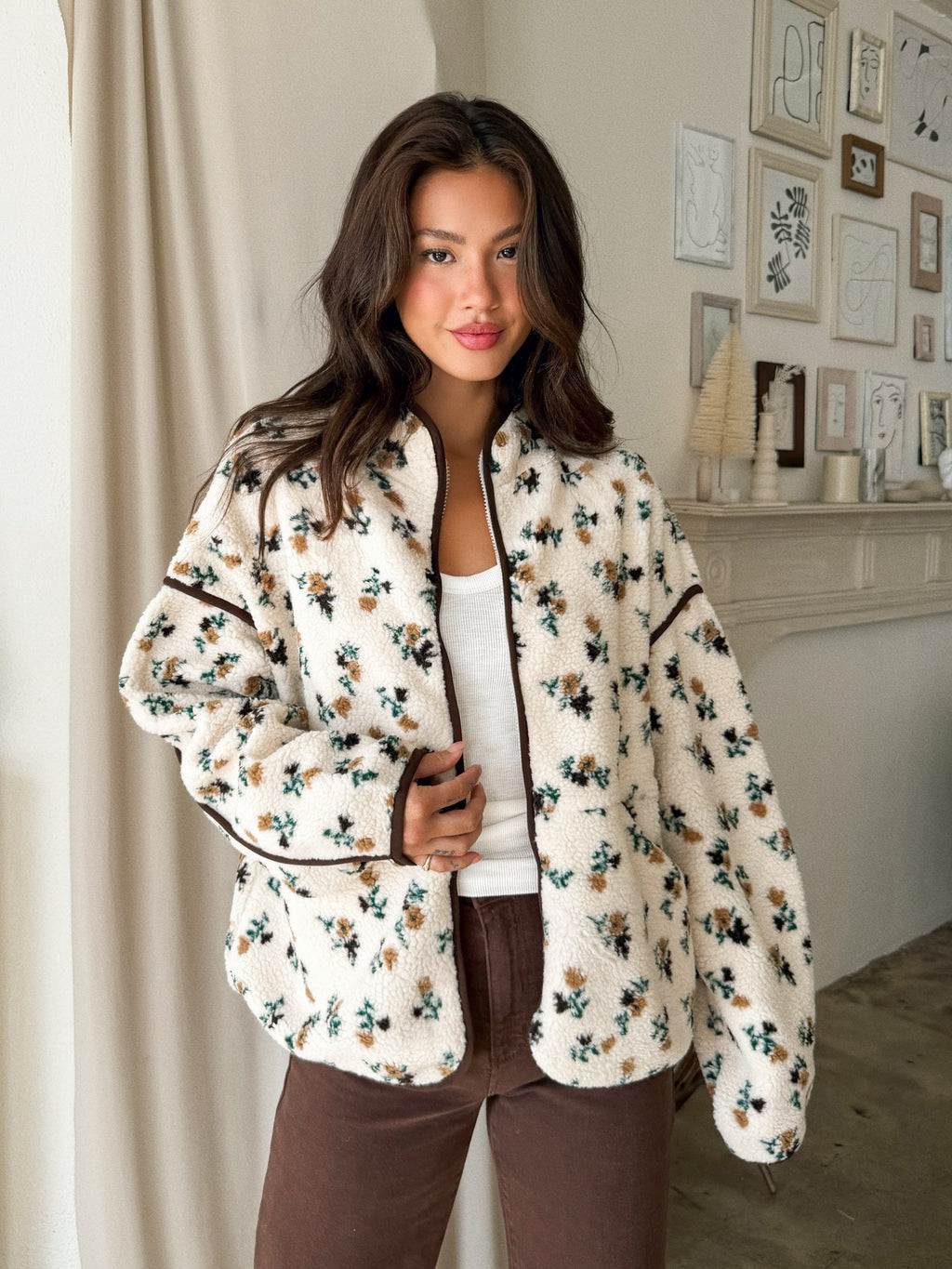 Gola Floral Sherpa Jacket