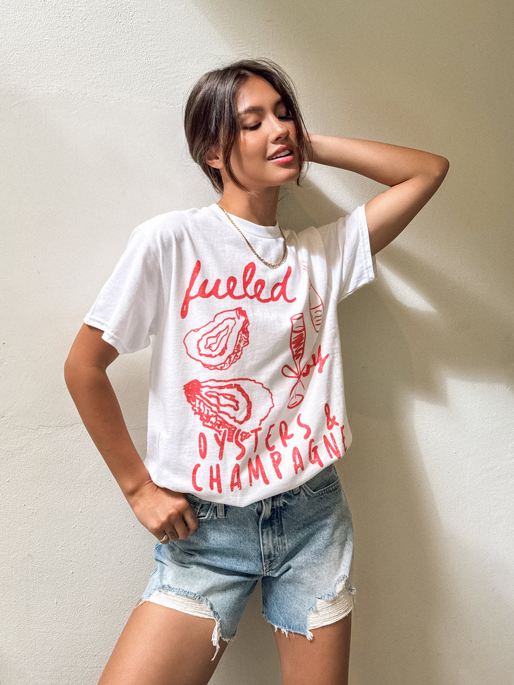 Oysters & Champagne Tee - Stitch And Feather