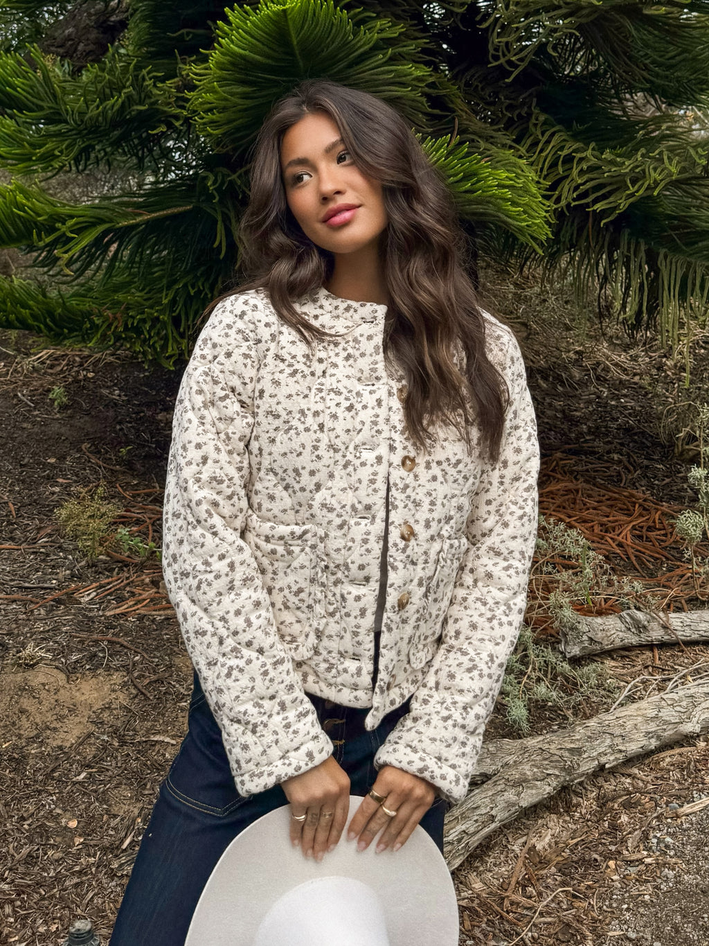 Tabi Floral Quilted Jacket - Stitch And Feather
