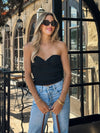 Midnight Knitted Tube Top - Stitch And Feather