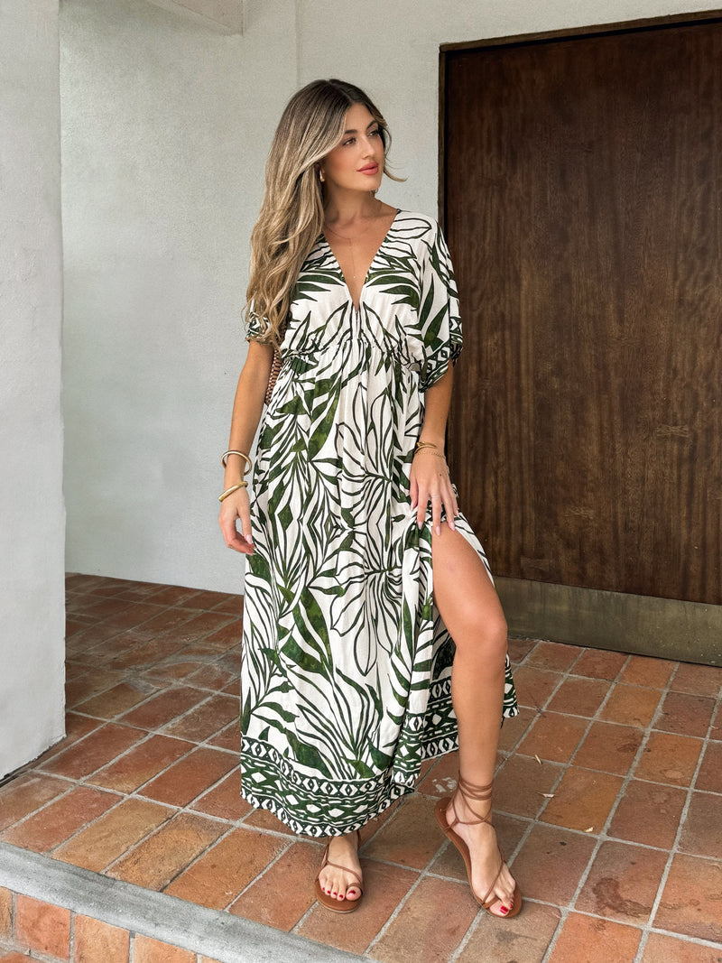 Tanner Linen Maxi Dress - Stitch And Feather