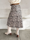 Mila Zebra Midi Skirt