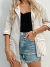 Weekend Vibe Linen Blazer - Stitch And Feather