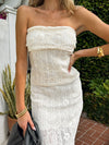 Gemini Lace Strapless Top - Stitch And Feather