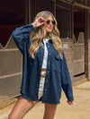 Tucker Denim Shacket - Stitch And Feather
