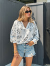 Hibiscus Breeze Slouchy Top - Stitch And Feather
