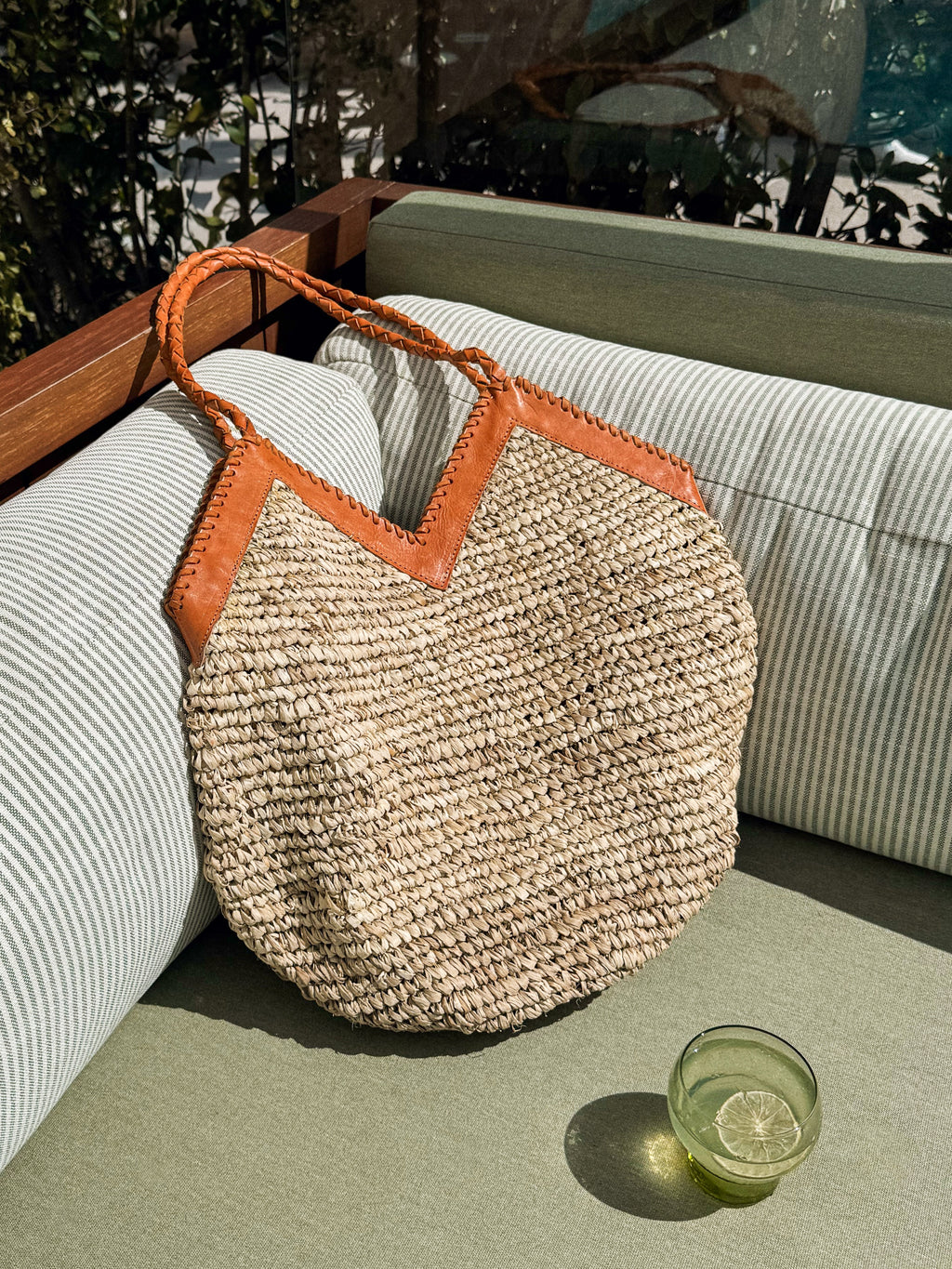 Senala Raffia Tote - Stitch And Feather
