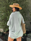 Anika Button Down in Olive - Stitch And Feather