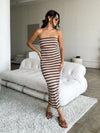 Taza Stripe Knit Midi Dress - Stitch And Feather