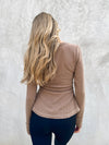 Cozy Nights Henley Top in Mocha - Stitch And Feather