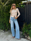 Teddy Ribbed Top in Oatmeal - Stitch And Feather