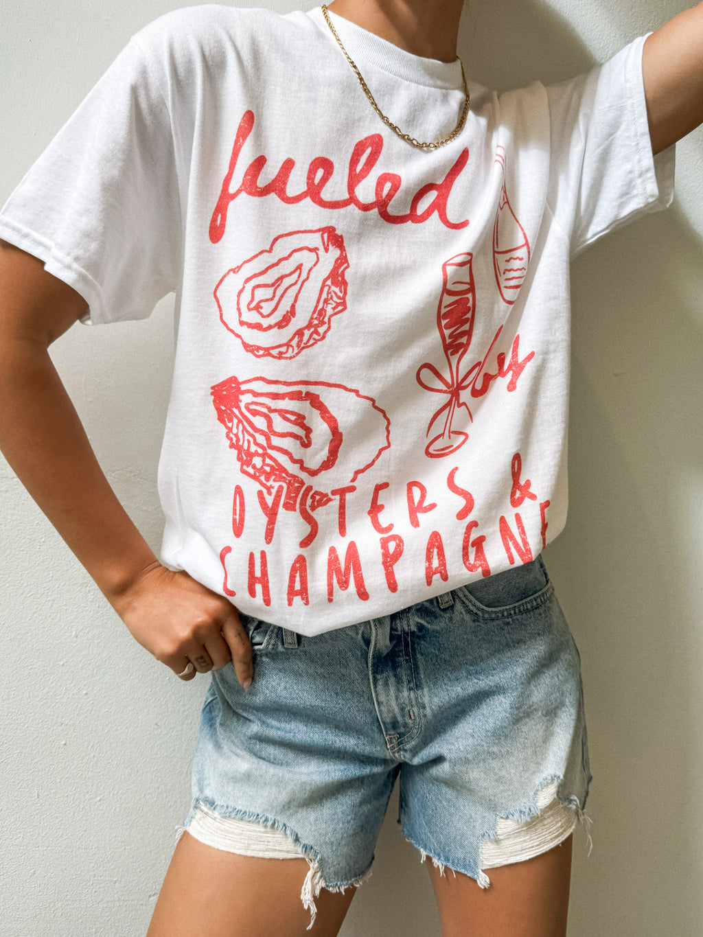 Oysters & Champagne Tee - Stitch And Feather