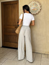 Hampton Stripe Drawstring Pants - Stitch And Feather