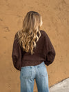 Chicago Cable Knit Sweater in Chestnut