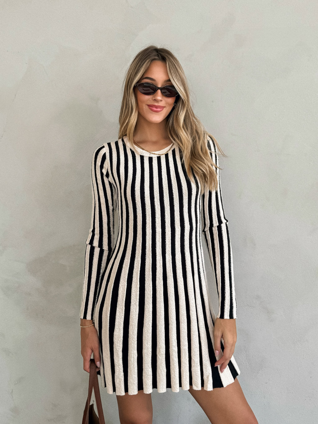 Gianna Stripe Knit Mini Dress