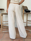 Taurus Linen Wide Leg Pants - Stitch And Feather