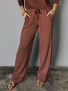 Lena Sweatpants in Chestnut - Stitch And Feather