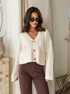 Aubren Chunky Knit Sweater in Cream