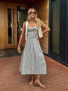 Cousins Strapless Midi Dress - Stitch And Feather