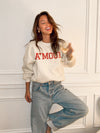 Amour Graphic Sweatshirt - Stitch And Feather