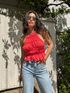 Sunkiss Ruffle Halter Top - Stitch And Feather